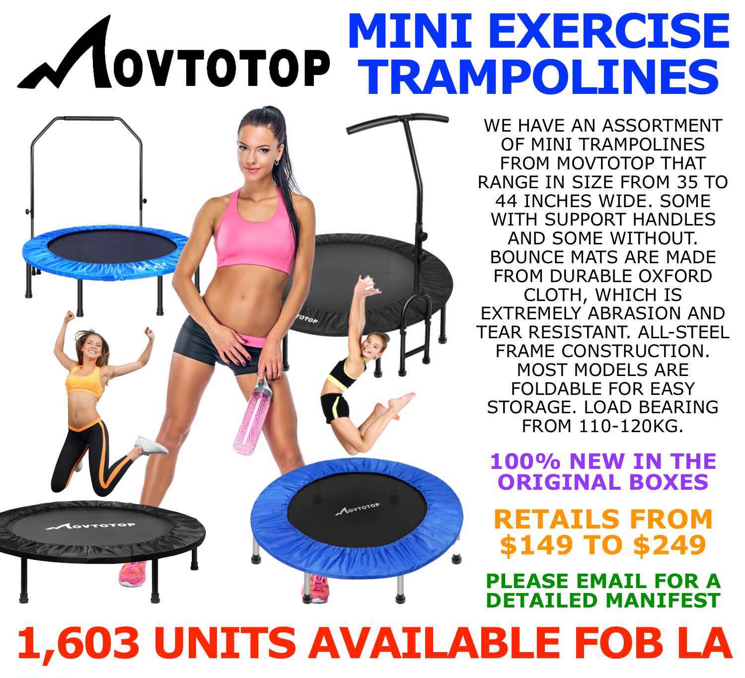 49905 - Movtotop Mini Exercise Trampolines Canada